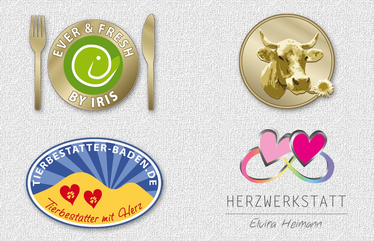 Logogestaltung für verschiedene Unternehmen in Bühl und Baden-Baden